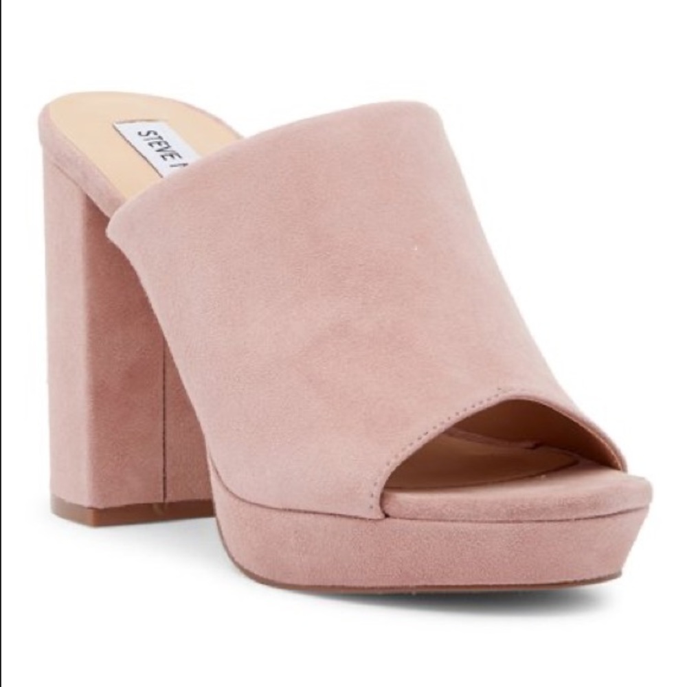 Steve Madden: Tavish Pink Suede Platforms
